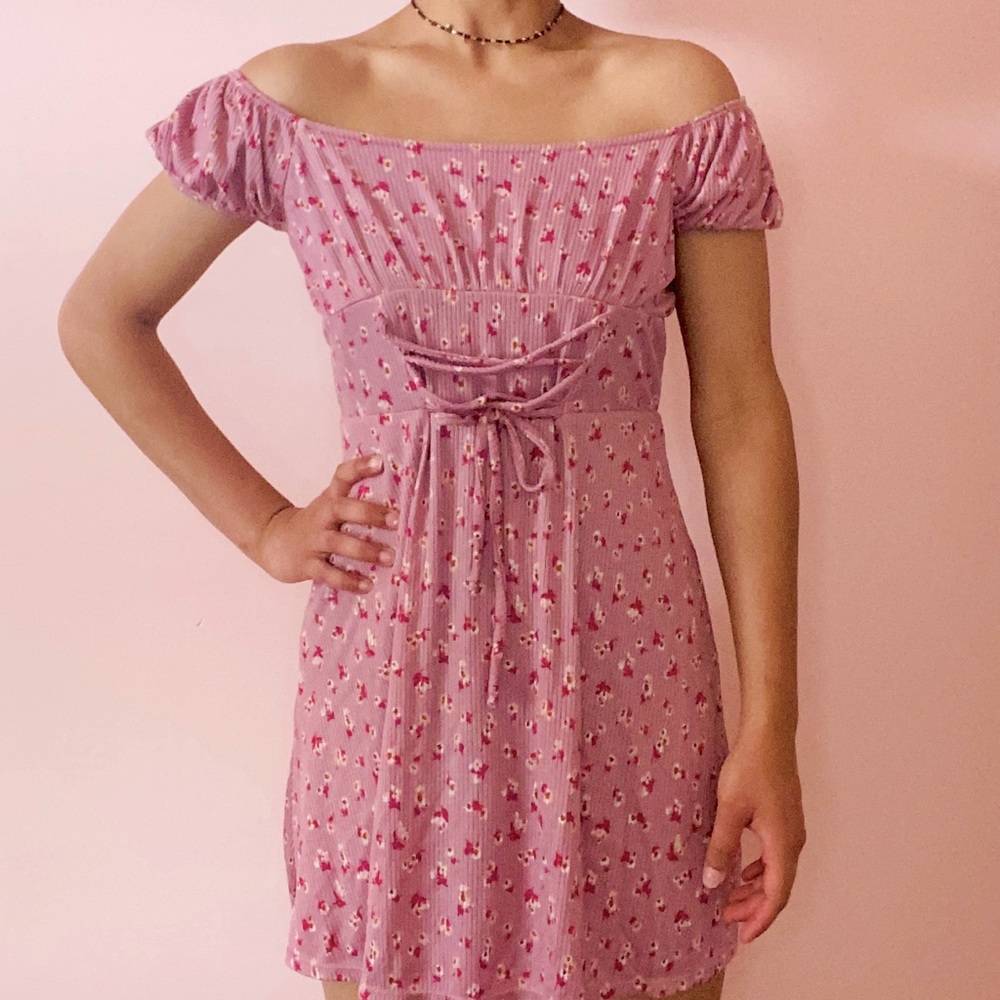 Floral Print Mini Dress